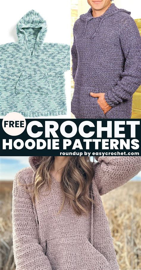 free crochet hoodie patterns
